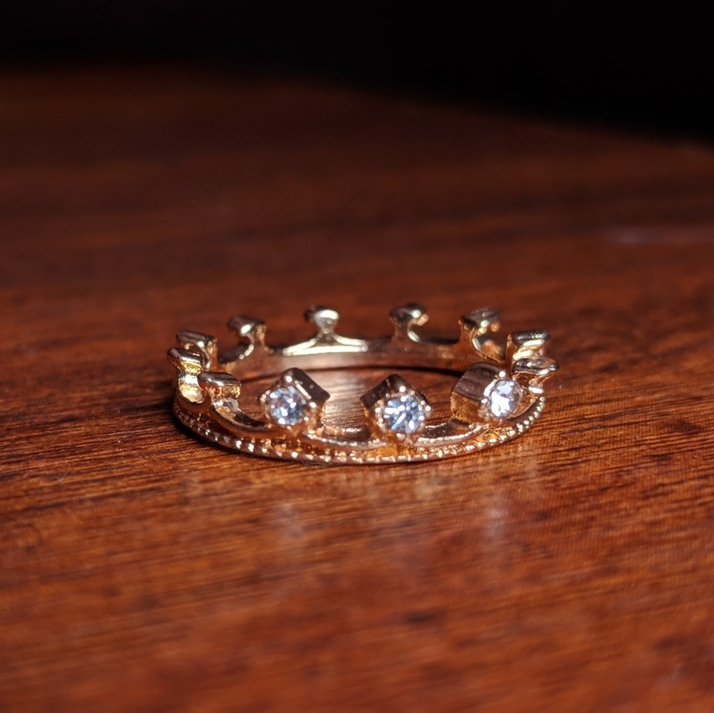 Gold Crown Ring